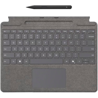 Microsoft Surface Pro Keyboard with Slim Pen for Business &ndash; Platinum (English Keyboard)