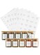 Premify 110 Spice Jar Labels   72 Preprinted White Labels, 20 Empty Labels &amp; 18 Date Labels   Water Resistant Spice Stickers Labels. Kitchen Seasoning, Herb &amp; Spice Rack Organization