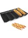 SYOSI Baguette Pan Nonstick Perforated Silicone Bread Pan Silicone Perforated Baking Forms Sandwich Mould Baguette Baking Pan Tray 5 Slots French Bread Baking Pan