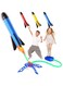 ND Outdoor Toy Rocket Launcher for Kids, with 3 Foam Rockets, Kids Toys - Shoot Up to 100 Feet, Air Rocket Gifts Toys for 4, 5, 6, 7, 8, 9, 10, 11 Year Old Boys Girls