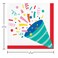 Hats Off Birthday Beverage Napkins 16ct
