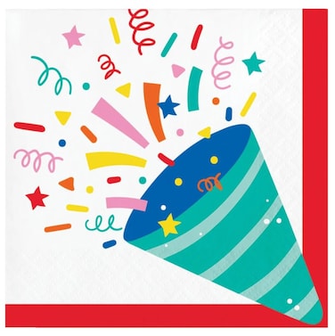 Hats Off Birthday Beverage Napkins 16ct