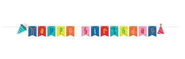 Hats Off Birthday Banner 6"x96" 1ct