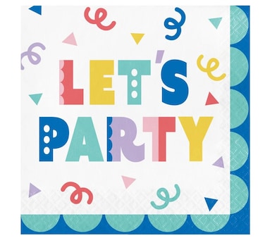 Party Patterns Luncheon Napkin 2-ply 16ct