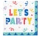 Party Patterns Luncheon Napkin 2-ply 16ct