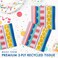 Party Patterns Beverage Napkin 2-ply16ct