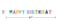 Party Patterns Letter Banner w/Ribbon 6"x87.2" 1ct