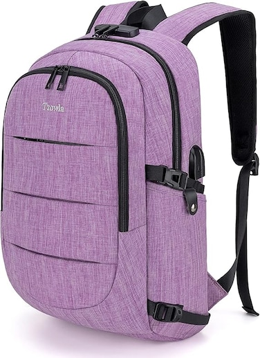 Tzowla Laptop Travel Backpack for Women Men,Water Resistant Anti-Theft College Backpacks Fits 15.6-17.3 Laptop/Notebook