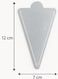 PACK Silver Triangular Cake Board &acirc;&euro;&ldquo; 12&Atilde;&mdash;7 cm   Premium Single Slice&Acirc;&nbsp;Dessert&Acirc;&nbsp;Base
