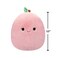 12" Fuzzamallows Medium Plush Phyllis Peach Officially Licensed Kellytoy Colorful Soft Gift for Kids Girls &amp; Boys Washable Squishy Stuff Toy Multicolor All Age