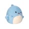 12" Fuzzamallow Medium Plush Davie Blue Shark Officially Licensed Kellytoy Colorful Soft Gift for Kids Girls &amp; Boys Washable Squishy Stuff Toy Multicolor All Age