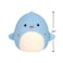 12" Fuzzamallow Medium Plush Davie Blue Shark Officially Licensed Kellytoy Colorful Soft Gift for Kids Girls &amp; Boys Washable Squishy Stuff Toy Multicolor All Age