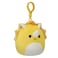Little Plush 3.5" Clip-On Lancaster Yellow Triceratops Officially Licensed Kellytoy Colorful Soft Gift for Kids Girls &amp; Boys Washable Squishy Stuff Toy Multicolor All Age