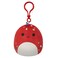 Little Plush 3.5" Clip-On Dolan Red Dino with Yellow Spots Officially Licensed Kellytoy Colorful Soft Gift for Kids Girls &amp; Boys Washable Squishy Stuff Toy Multicolor All Age