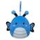 Little Plush 3.5" Clip-On Waverly Blue Butterfly with Dark Blue Wings Officially Licensed Kellytoy Colorful Soft Gift for Kids Girls &amp; Boys Washable Squishy Stuff Toy Multicolor All Age