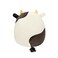 7.5" Little Plush Connor Black &amp; White Cow Officially Licensed Kellytoy Colorful Soft Gift for Kids Girls &amp; Boys Washable Squishy Stuff Toy Multicolor All Age