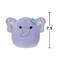 7.5" Little Plush Anjali Prpl Elephant Officially Licensed Kellytoy Colorful Soft Gift for Kids Girls &amp; Boys Washable Squishy Stuff Toy Multicolor All Age