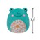 7.5" Little Plush Robert Aqua Frog with Floral Belly Officially Licensed Kellytoy Colorful Soft Gift for Kids Girls &amp; Boys Washable Squishy Stuff Toy Multicolor All Age