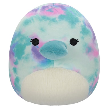 Little Plush 7.5" Brindall Rainbow Tie-Dye Platypus with White Belly Officially Licensed Kellytoy Colorful Soft Gift for Kids Girls &amp; Boys Washable Squishy Stuff Toy Multicolor All Age
