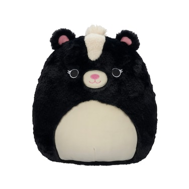 12" Fuzzamallows Medium Plush Selma Black &amp; White Skunk Officially Licensed Kellytoy Colorful Soft Gift for Kids Girls &amp; Boys Washable Squishy Stuff Toy Multicolor All Age