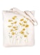 TERRIFI Canvas Tote Bag Aesthetic for Women, Cute Reusable Tote Bags with Metal Zipper, Flower Pattern Big Canvas Tote Bags for Girls, Shopping, School, Students, Library (13.8 * 15.7 inch)