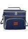 Lunch Bag for Women Men Large Insulated Reusable Lunch Box with Shoulder Strap for Work Picnic Travel Lunch Container Dark Blue15L