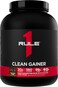 Rule1 1 Clean Gainer, High Protein Lean Gainer, 3:1 Carbohydrate To Protein Formula, Chocolate Fudge, 15 Servings, 2.24Kg