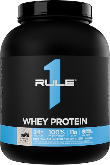 Rule 1 100% Whey Blend Cookies and Cream 4.95 lbs