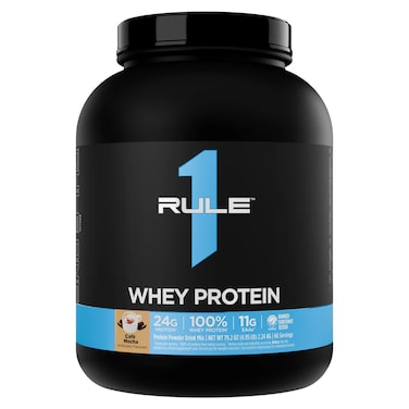 Rule1 1 R1 Whey Blend 100% Pure Whey Protein 5lbs Caf&eacute; Mocha