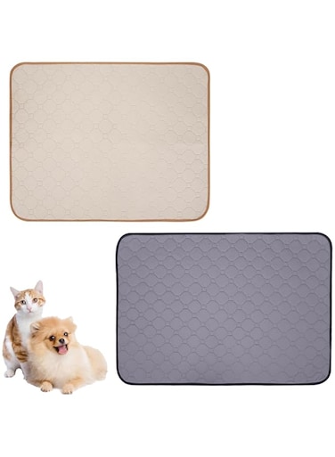 STAYOUNG 2PCS Reusable Dog Training Pads, Ultra-Absorbent, Waterproof Pads, Pee Pads For Dogs, Quick Drying Training Pads for Home, Car And Travel (L Size)