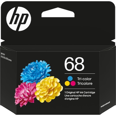 HP 68 Tri-Color Original Ink Cartridge for HP ENVY Inkjet Printers (Cyan, Magenta, Yellow) (International Version)