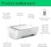 HP DeskJet Ink Advantage 2875 Wireless Print, Copy, Scan, All-In-One Printer - White [60K47C]