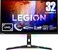 Lenovo Legion Y32p-30 Gaming Monitor, 31.5-inch UHD (3840x2160), 144 Hz refresh rate, 2x5w Speakers, AMD FreeSync Premium, VESA Adaptive Sync, Raven Black- 66F9UAC6UK