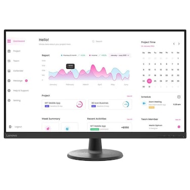 Lenovo D32-40 31.5-inch FHD Monitor Raven Black- 66FCGAC2AE
