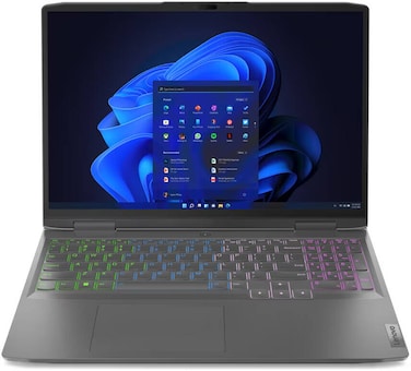 Lenovo LOQ 16IRH8 Gaming Laptop, Intel Core i7-13620H, 16GB RAM, 512GB SSD, 8GB NVIDIA GeForce RTX 4060, 16-inch WQXGA IPS, DOS OS, Storm Grey, Backlit Wnglish/Arabic Keyboard- 82XW002RAX