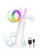 TERRIFI 3-in-1 Handheld Fan with Water Mist Spray, Portable USB Rechargeable Mini Silent Desk LED Fan, 1200mAh Battery Operated Electric Fan for Home, Office, Bedroom, Travel, Outdoor, White