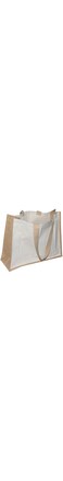 IN.HOUSE Jute Canvas Shopping Tote Bag With Handles 38x50x18cm Jute Gift Tote Beach Bag for Bridesmaid Wedding Shopping Grocery