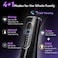 MySmile LP211 Cordless Advanced Water Flosser for Teeth 5 Cleaning Modes Rechargeable Power Dental Flosser 8 Replacement Jet Tips IPX 7 Waterproof Dental Irrigador with Travel Storage Pouch (Black)