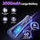MySmile LP211 Cordless Advanced Water Flosser for Teeth 5 Cleaning Modes Rechargeable Power Dental Flosser 8 Replacement Jet Tips IPX 7 Waterproof Dental Irrigador with Travel Storage Pouch (Black)