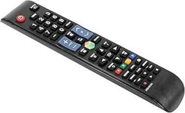 EARTHMA Lx301 Remote Control for Samsung 3D Smart 4K LCD Led HDTV Uhd Television Aa59-00581A (Replacement for All Samsung Tv Remote Control) Black