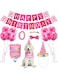 Dog Birthday Party Supplies, Dog Happy Birthday Bandana Party Hat Bow Tie Number,Cute Boy Girl Dog Birthday Outfit Triangle Scarf for Small Medium Dog Party Cake Gift Decoration Set