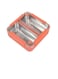 BrainGiggles 2-Compartments Stainless Steel Lunch Box with Removable Inner Tray Leak Proof Bento Box for Kids Adults - Multifunctional Air Tight Food Container- Orange