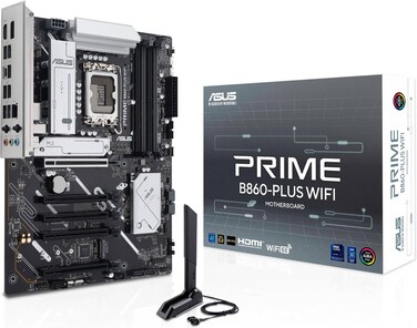 ASUS Prime B860-Plus WiFi Motherboard - LGA1851 Socket, B860 Chipset, ATX