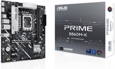 اسس لوحة ام B860M-K من برايم - مقبس LGA1851، شريحة تعريف B860، USB 10Gbps، Micro-ATX