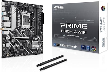 اسس لوحة ام واي فاي H810M-A من برايم - LGA1851، شريحة تعريف انتل H810، USB 10Gbps، دعم ساتا، Micro-ATX