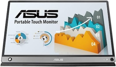 ASUS MB16AMT 15.6" Portable Monitor - 5ms Response, HDMI + USB-C, Full HD 1920x1080, 60Hz, Black