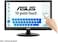 ASUS VT168HR Eye Care Monitor - 15.6", HD (1366&times;768), 60Hz, 5ms, D-Sub + HDMI, Black