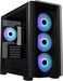 اسس حافظة كمبيوتر A23 بلس ميد تاور - اسود مع زجاج مقوى ومراوح ARGB متوافقة مع ATX/Micro-ATX/Mini-ITX