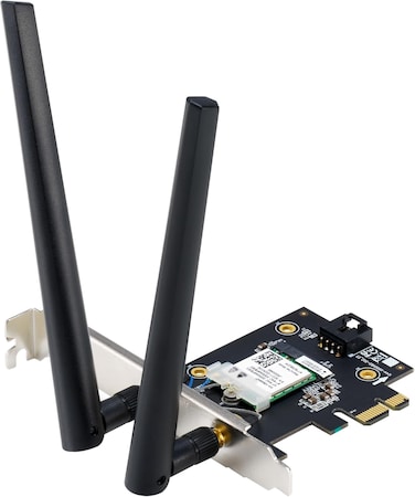 ASUS PCE-BE6500 WiFi 7 PCIe Adapter - Dual-Band, High-Speed 6, 500 Mbps, OFDMA &amp; MU-MIMO
