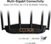 ASUS TUF-BE6500 WiFi 7 Dual-Band Router - 6, 500 Mbps, OFDMA &amp; MU-MIMO, AiMesh Compatible